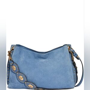 Aimee Kestenberg Roma Leather Double Entry Shoulder Bag Elemental Blue
